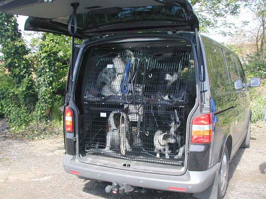 VW Transporter custom dog crates Bognor