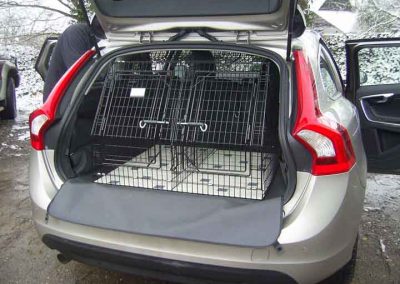 custom Volvo v-60 dog cages sussex